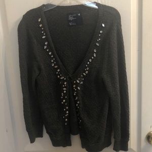AE Gray Rhinestone Cardigan🟣
